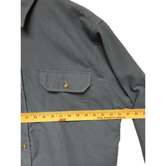 Cabela's Blue Button Up Collared Shirt Men's Size Large - Picture 6 of 9